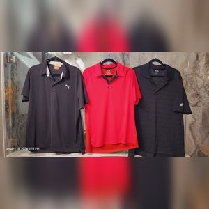 Polo shirts Adidas/Puma/Oakley. Size: M/L.  PRICE: $20